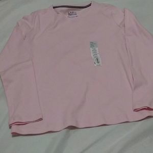 Pink XS Petite long sleeve shirt NWT